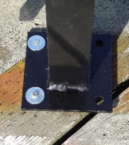 welded post plate