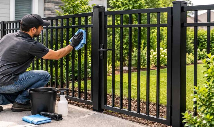 How Do You Maintain a Black Aluminum Fence and Gate?